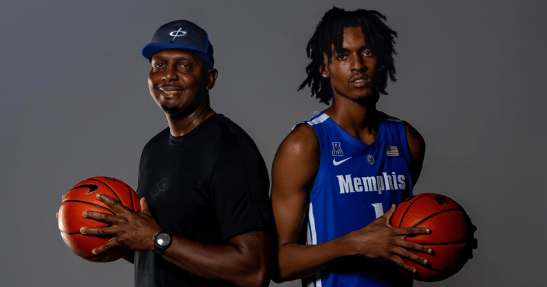 Emoni Bates and Penny Hardaway