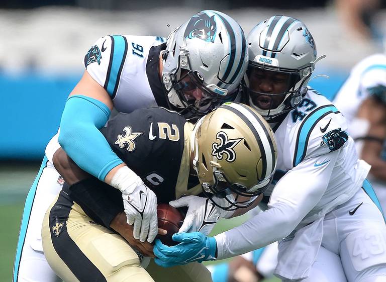 The Saints' offense could not get into full gear when facing the Panthers